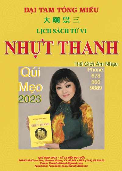 +   A - 2023 Lịch Sách Tử Vi Nhựt thanh Quí Mẹo.